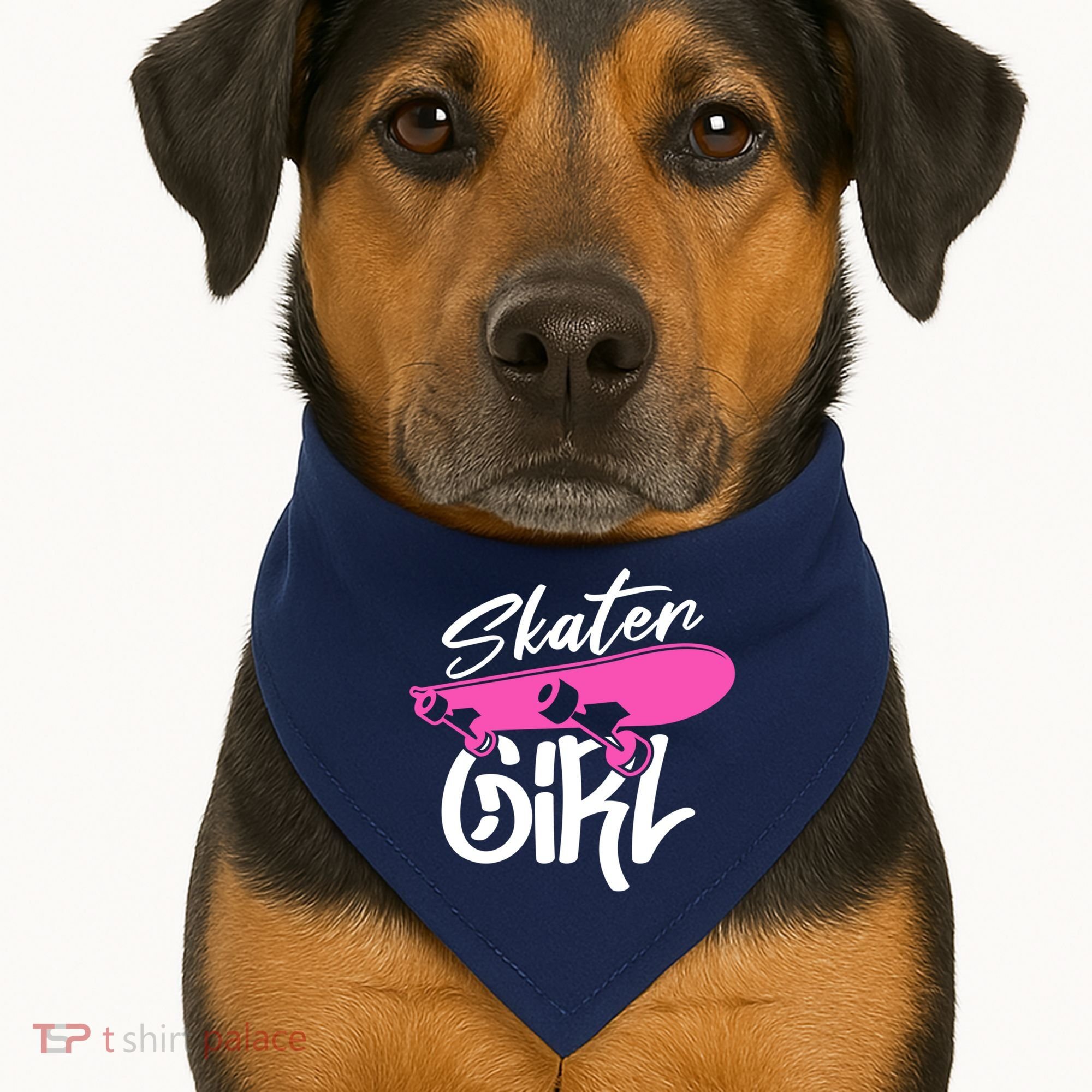 Skater Skateboard Skateboarding For Girl USA-Made Doggie Bandana