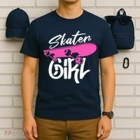 Skater Skateboard Skateboarding For Girl T-Shirt thumb 6
