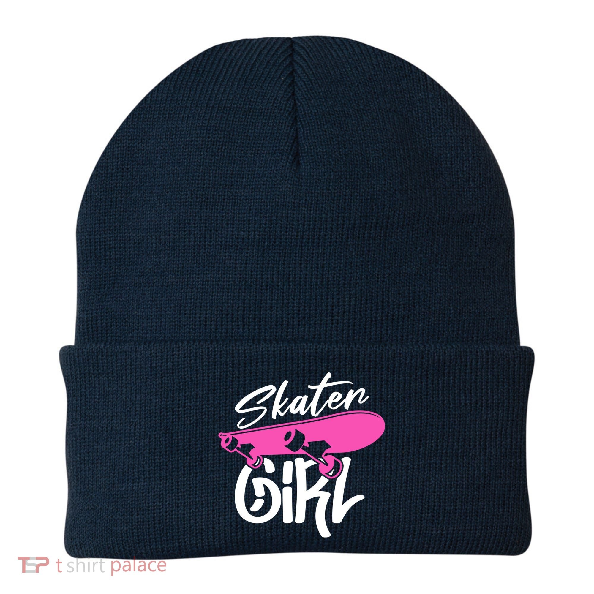 Skater Skateboard Skateboarding For Girl Beanie