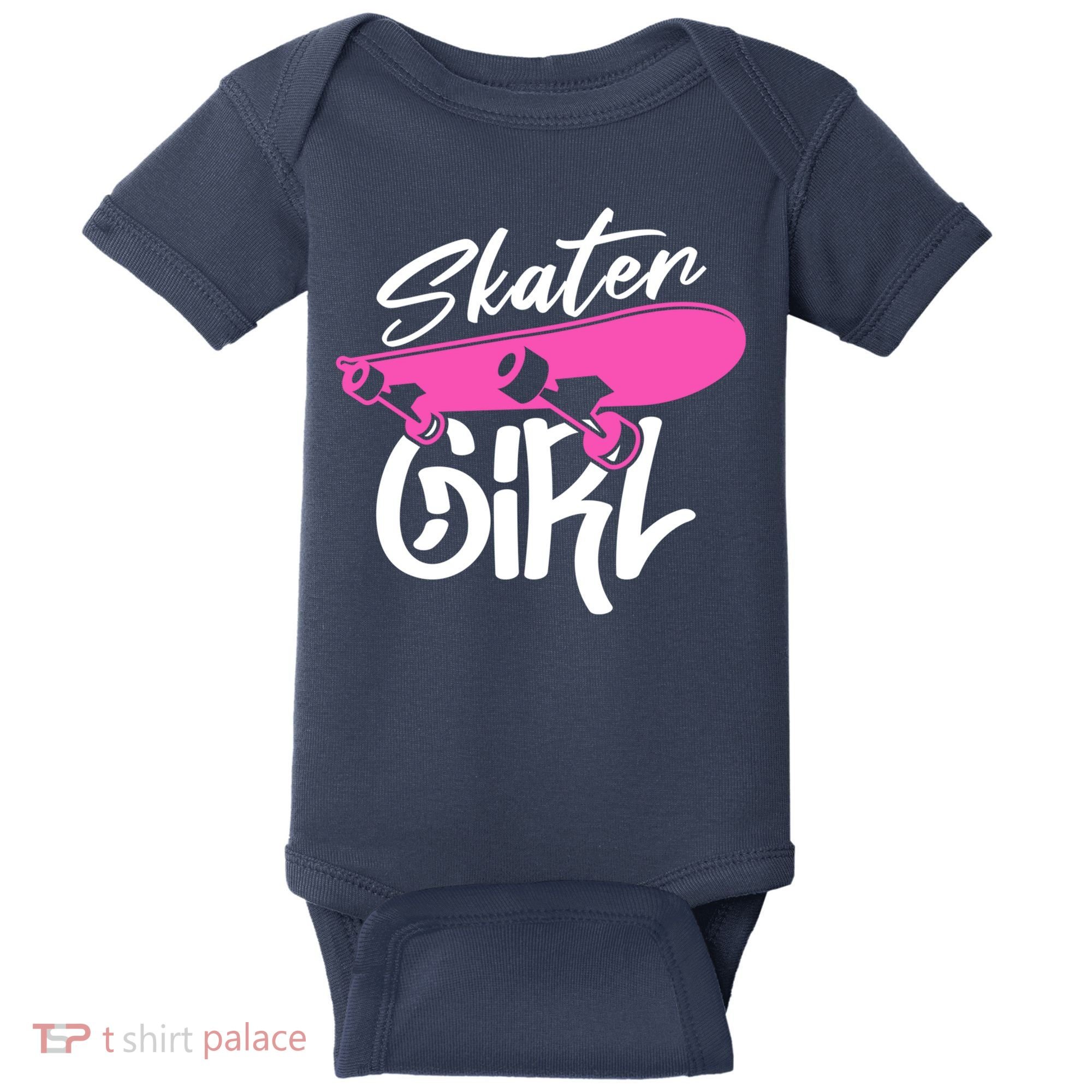 Skater Skateboard Skateboarding For Girl Baby Bodysuit