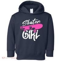 Skater Skateboard Skateboarding For Girl Toddler Hoodie thumb 0