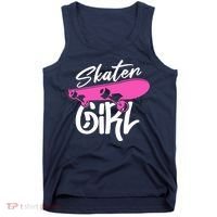 Skater Skateboard Skateboarding For Girl Tank Top thumb 0