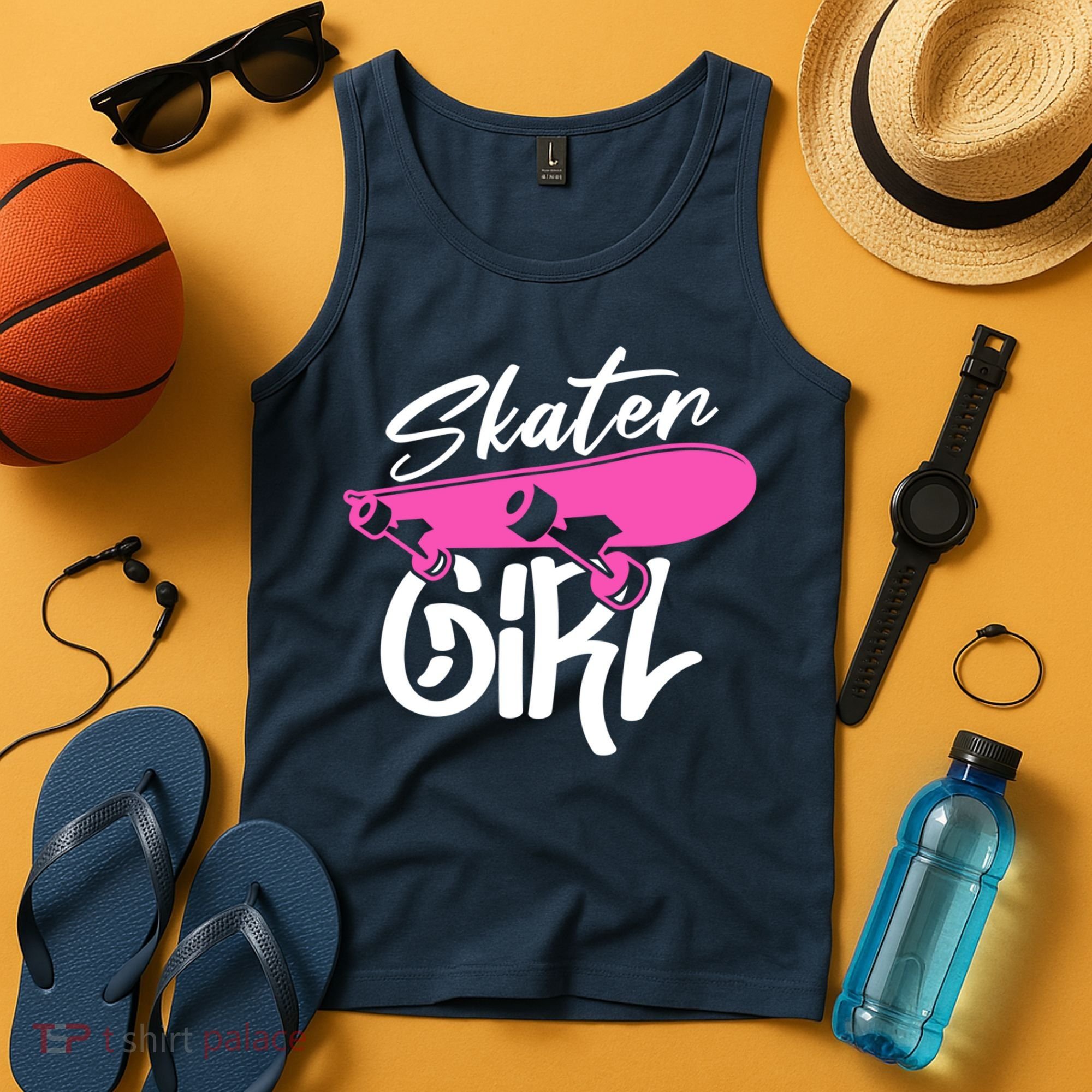 Skater Skateboard Skateboarding For Girl Tank Top