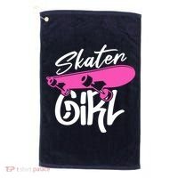 Skater Skateboard Skateboarding For Girl Golf Towel thumb 0