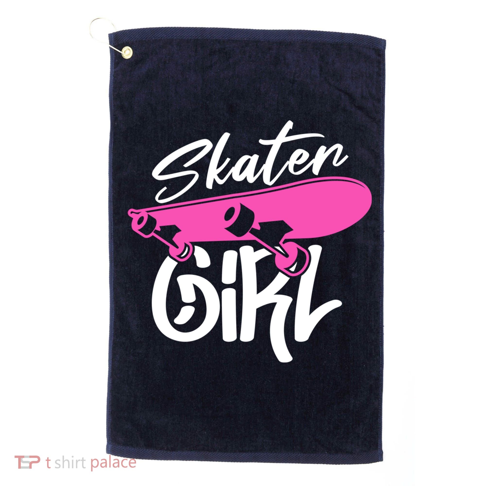Skater Skateboard Skateboarding For Girl Golf Towel