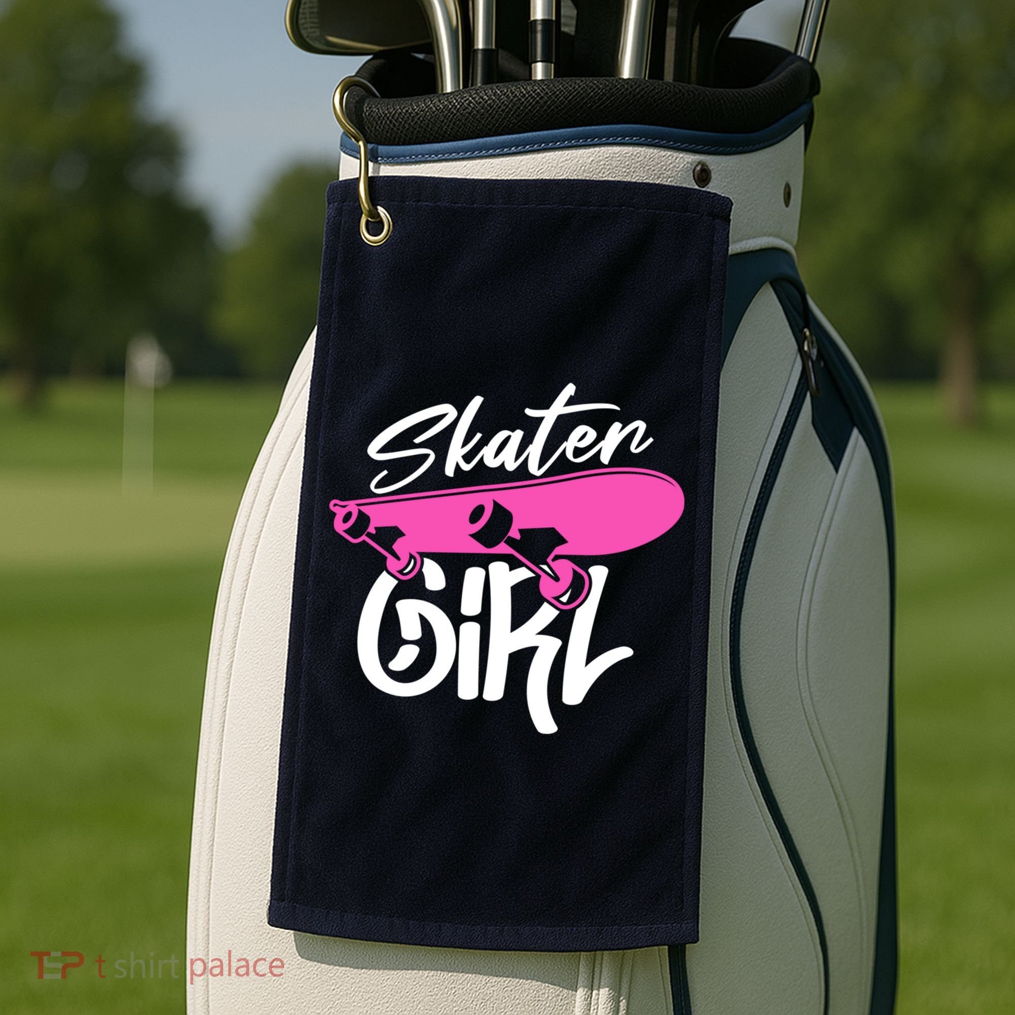 Skater Skateboard Skateboarding For Girl Golf Towel