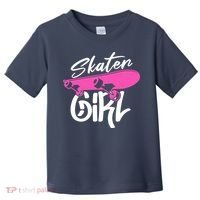 Skater Skateboard Skateboarding For Girl Toddler T-Shirt thumb 0