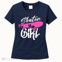 Skater Skateboard Skateboarding For Girl Women's T-Shirt thumb 0
