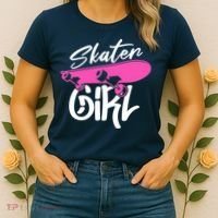 Skater Skateboard Skateboarding For Girl Women's T-Shirt thumb 2