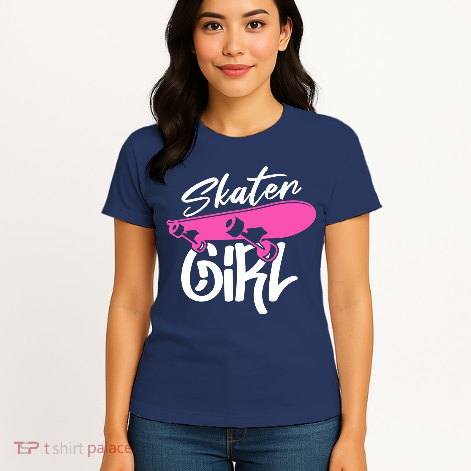 Skater Skateboard Skateboarding For Girl Women's T-Shirt
