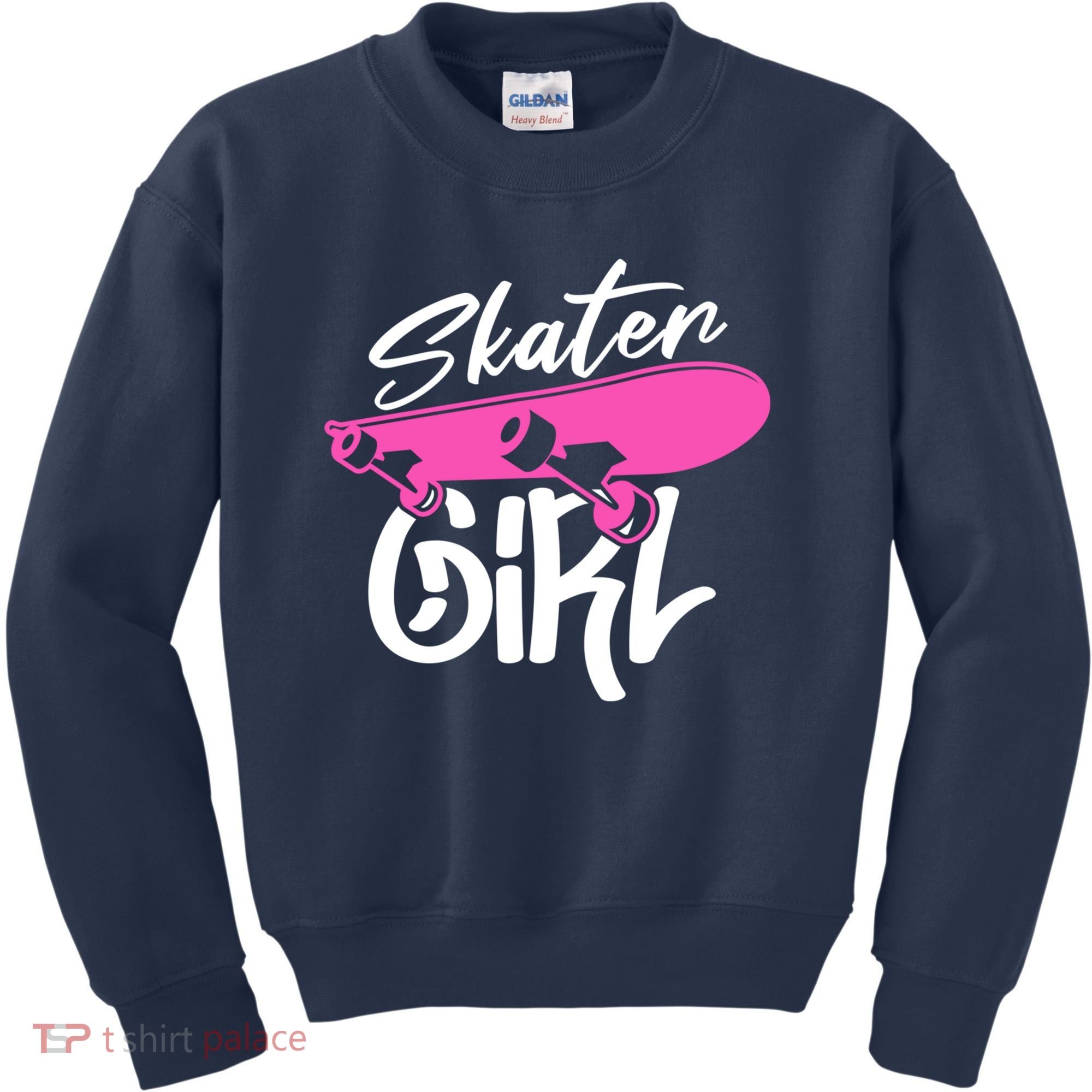 Skater Skateboard Skateboarding For Girl Kids Sweatshirt