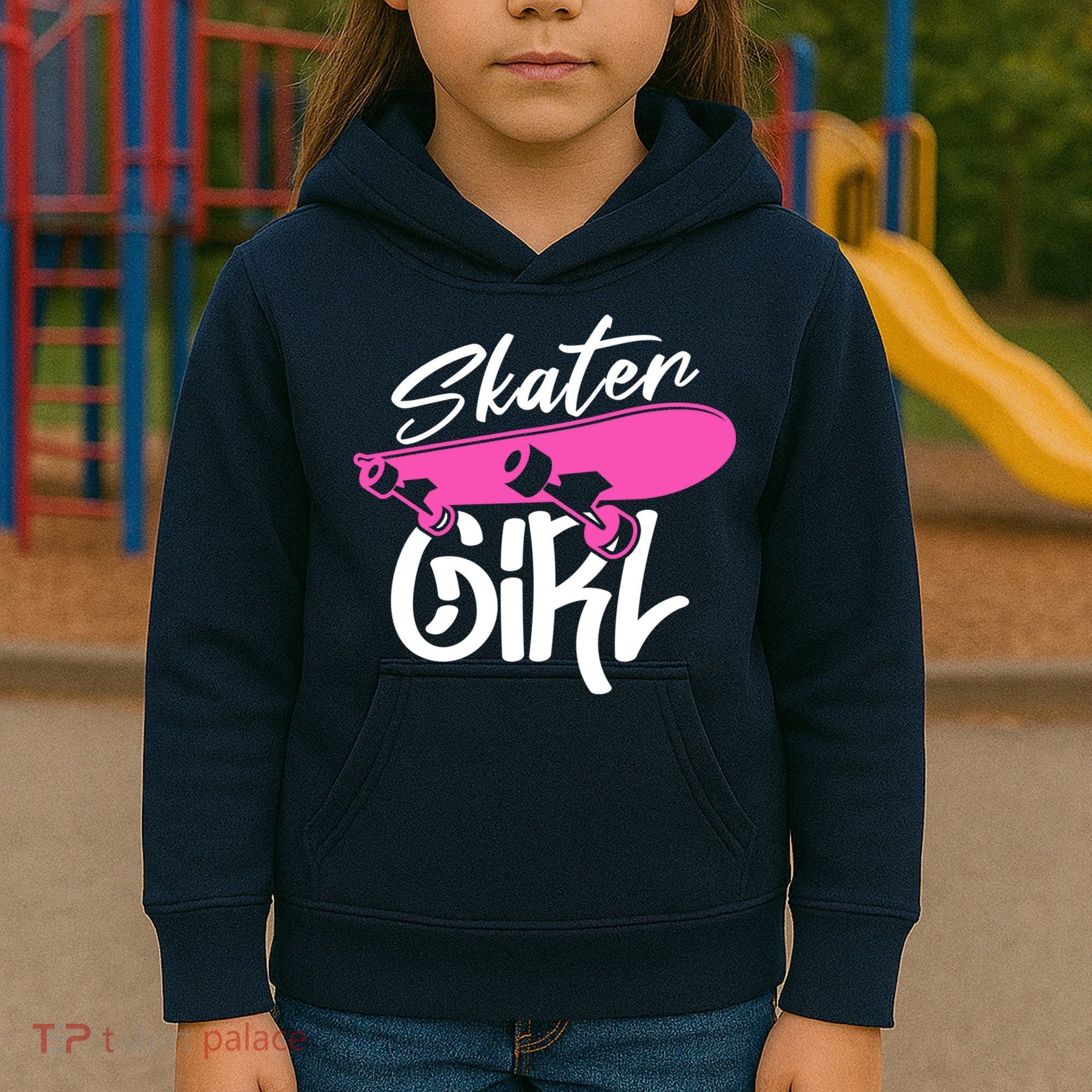 Skater Skateboard Skateboarding For Girl Kids Hoodie
