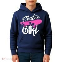 Skater Skateboard Skateboarding For Girl Kids Hoodie thumb 4