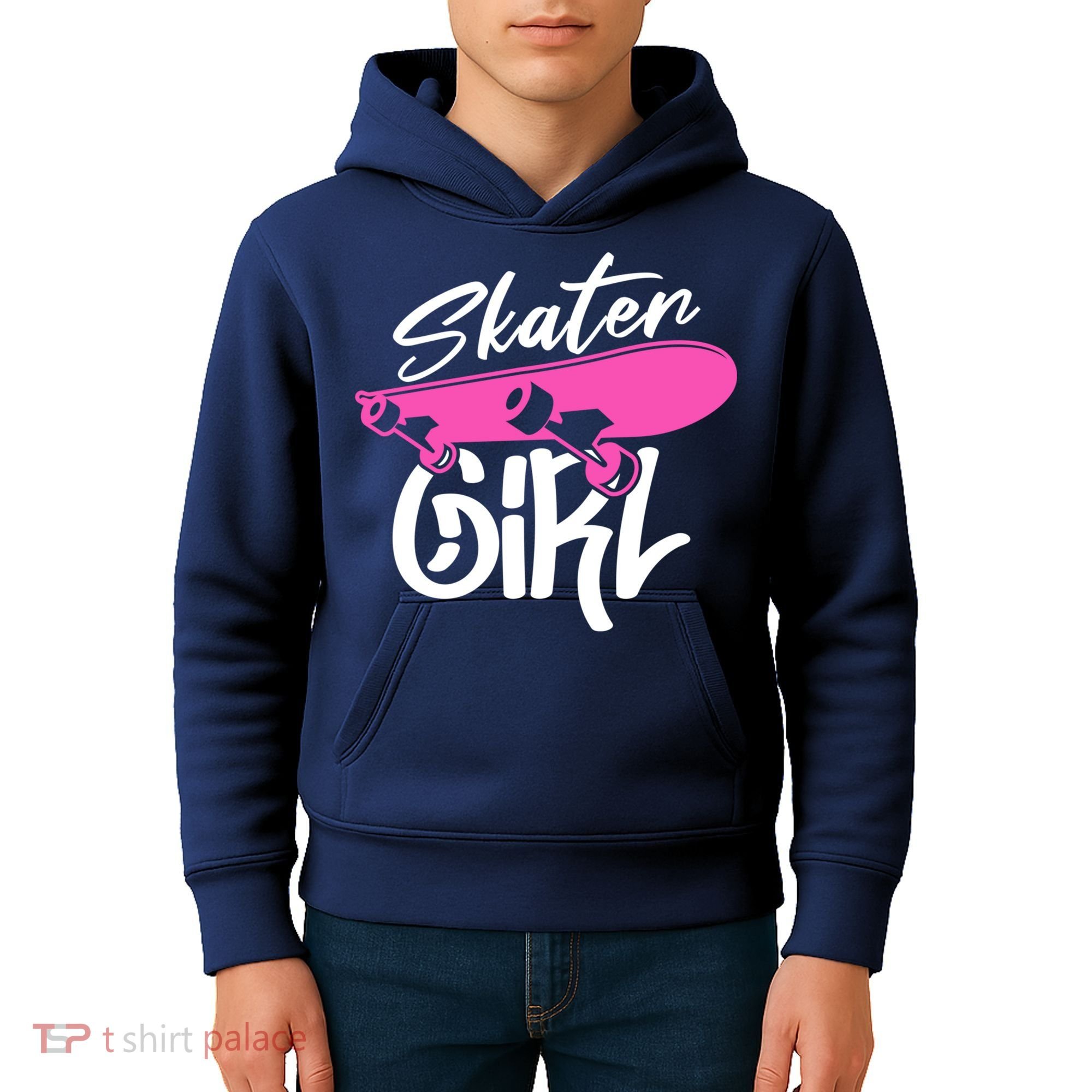 Skater Skateboard Skateboarding For Girl Kids Hoodie