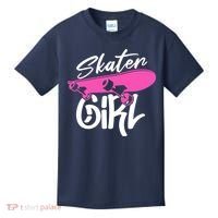 Skater Skateboard Skateboarding For Girl Kids T-Shirt thumb 0