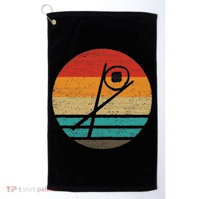 Sushi Sticks Sake Maki Retro Style Vintage Golf Towel