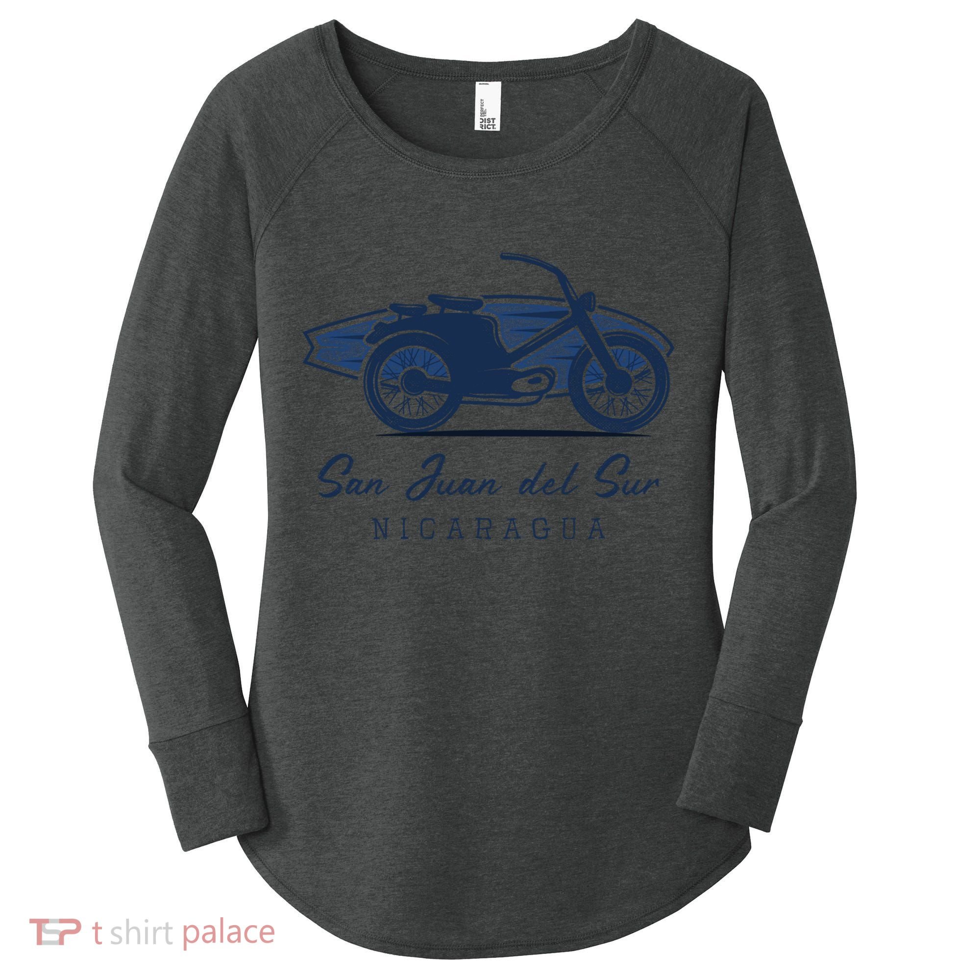 Surfer Surf Spots Gift San Juan Del Sur Nicaragua Cool Gift Women's Perfect Tri Tunic Long Sleeve Shirt