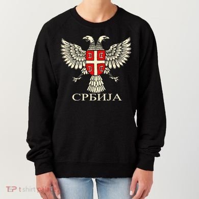 Serbia Srbija Serbian Serb Eagle Flag Cccc Cyrillic Women's Sweatshirt