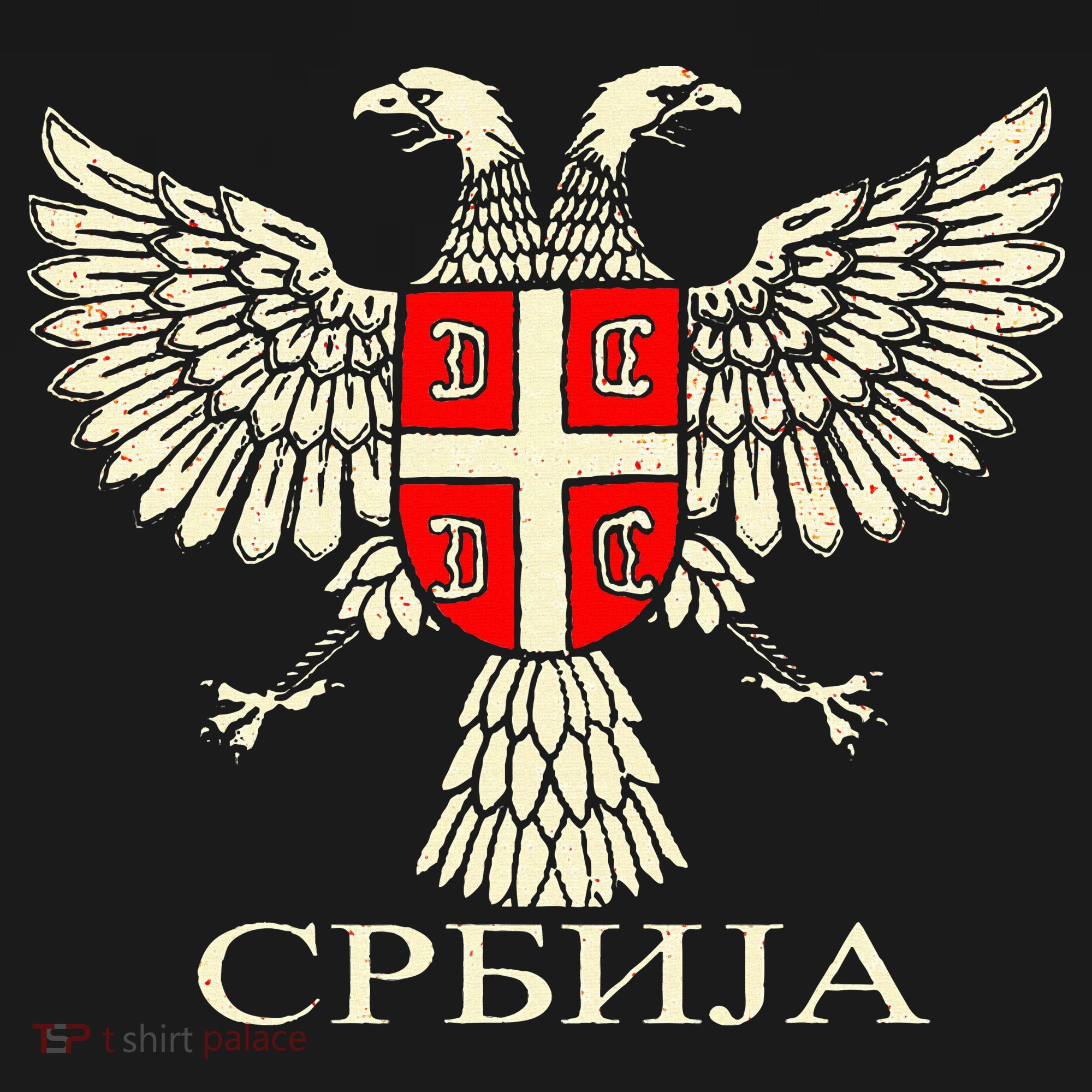Serbia Srbija Serbian Serb Eagle Flag Cccc Cyrillic Long Sleeve Shirt