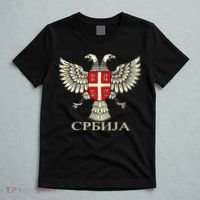 Serbia Srbija Serbian Serb Eagle Flag Cccc Cyrillic T-Shirt thumb 5