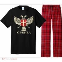 Serbia Srbija Serbian Serb Eagle Flag Cccc Cyrillic Pajama Set thumb 0