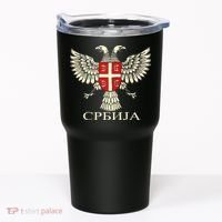 Serbia Srbija Serbian Serb Eagle Flag Cccc Cyrillic Tumbler thumb 0