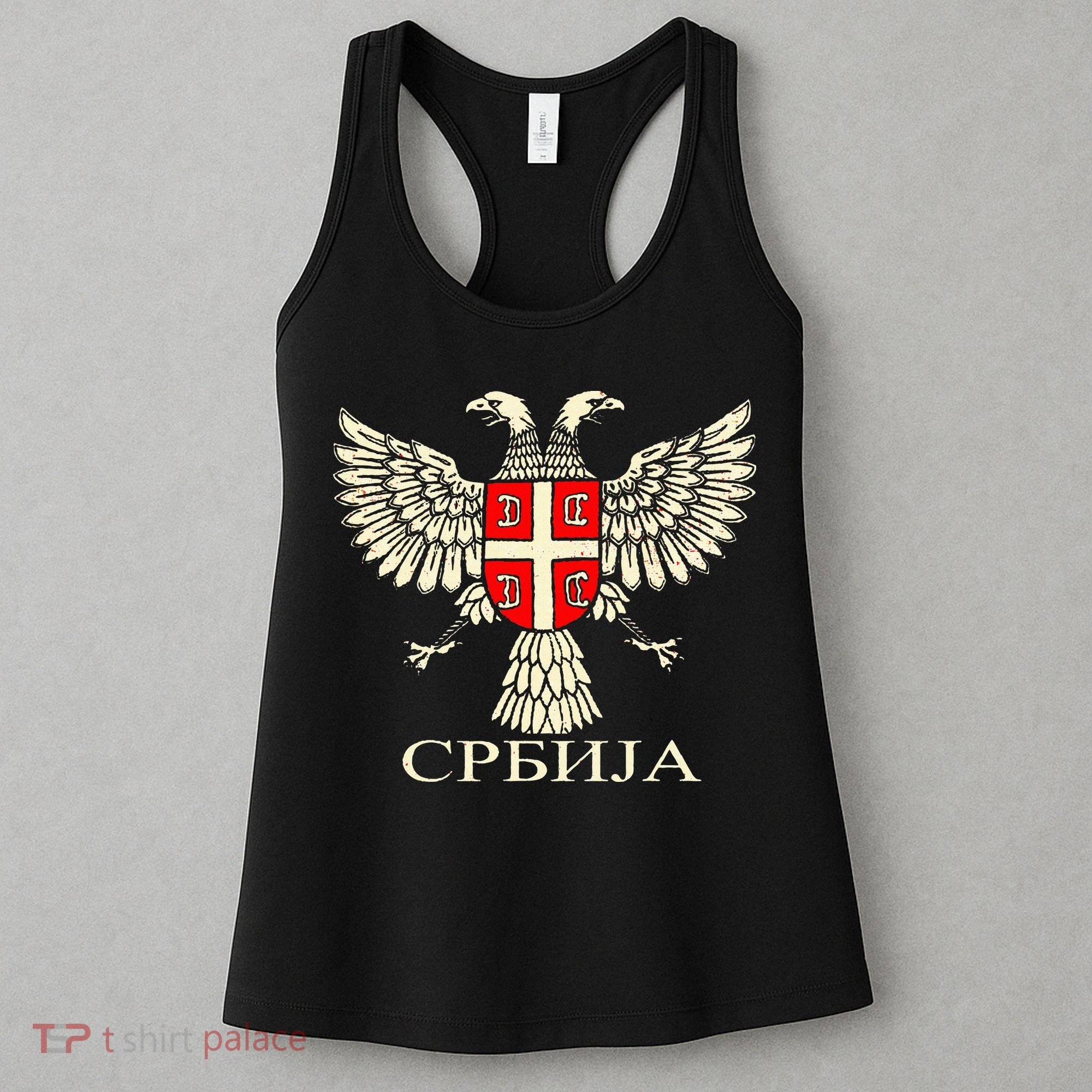 Serbia Srbija Serbian Serb Eagle Flag Cccc Cyrillic Women's Tank Top