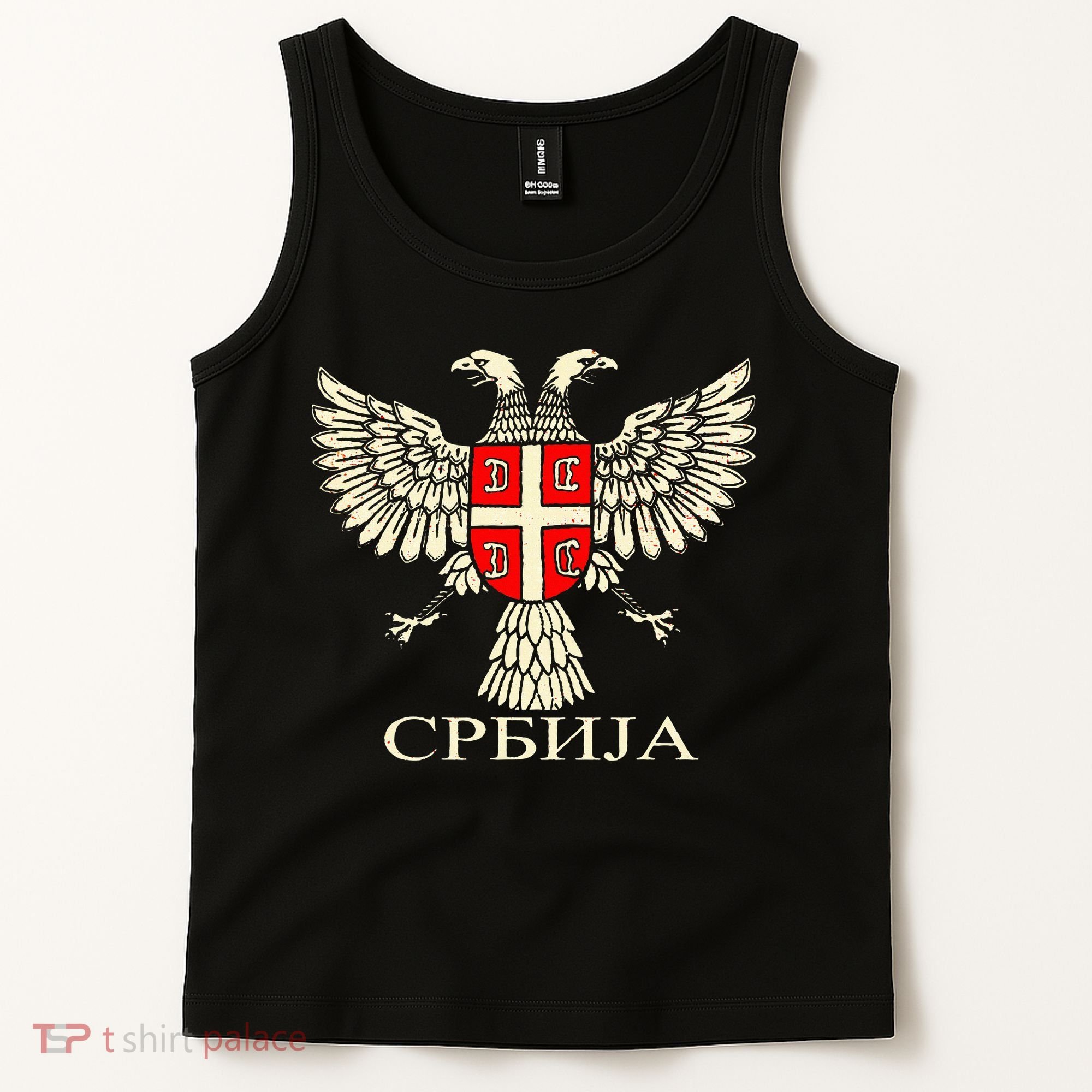 Serbia Srbija Serbian Serb Eagle Flag Cccc Cyrillic Tank Top