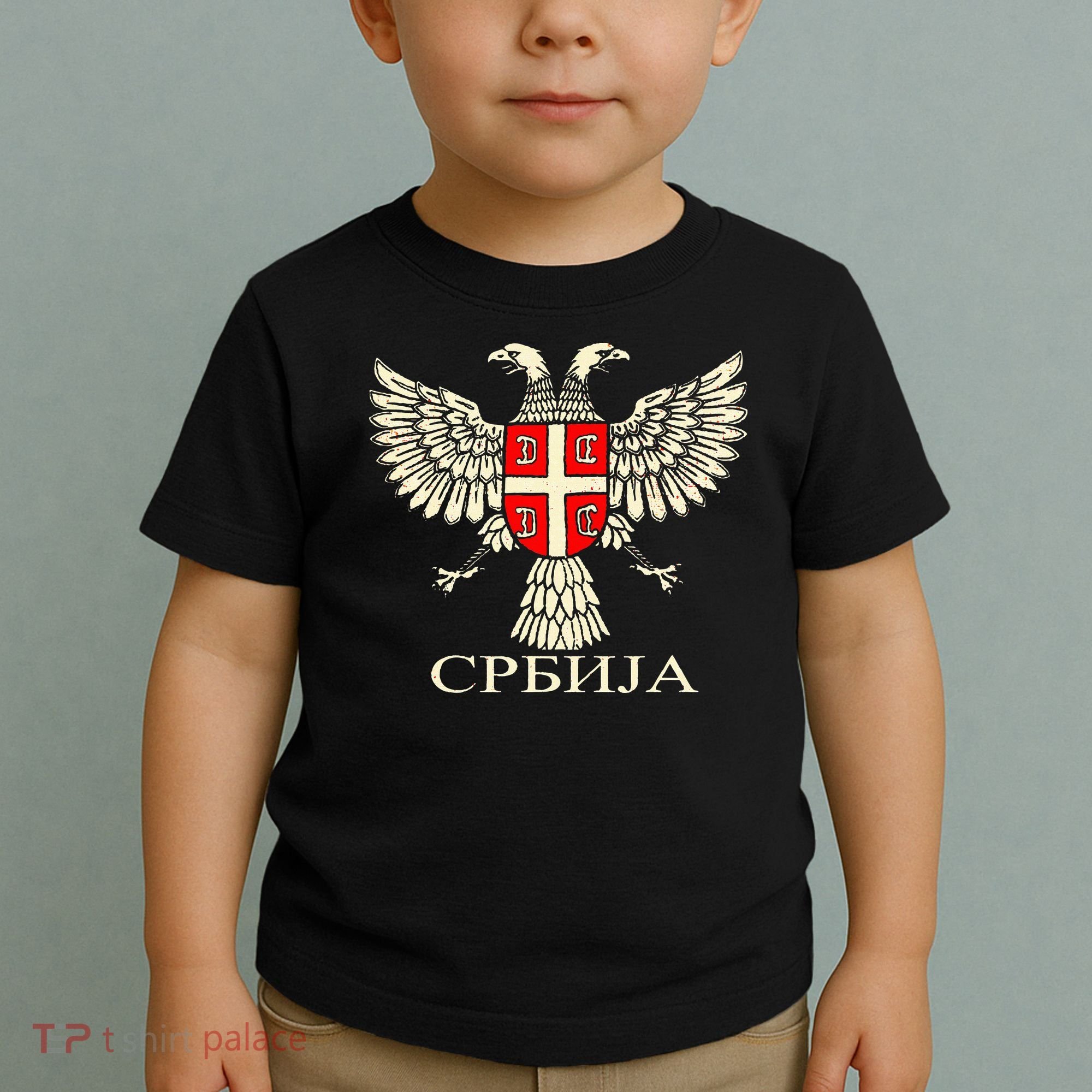 Serbia Srbija Serbian Serb Eagle Flag Cccc Cyrillic Toddler T-Shirt