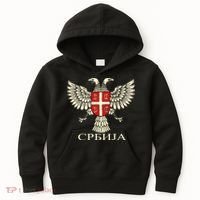 Serbia Srbija Serbian Serb Eagle Flag Cccc Cyrillic Kids Hoodie thumb 0