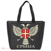 Serbia Srbija Serbian Serb Eagle Flag Cccc Cyrillic Tote Bag thumb 0
