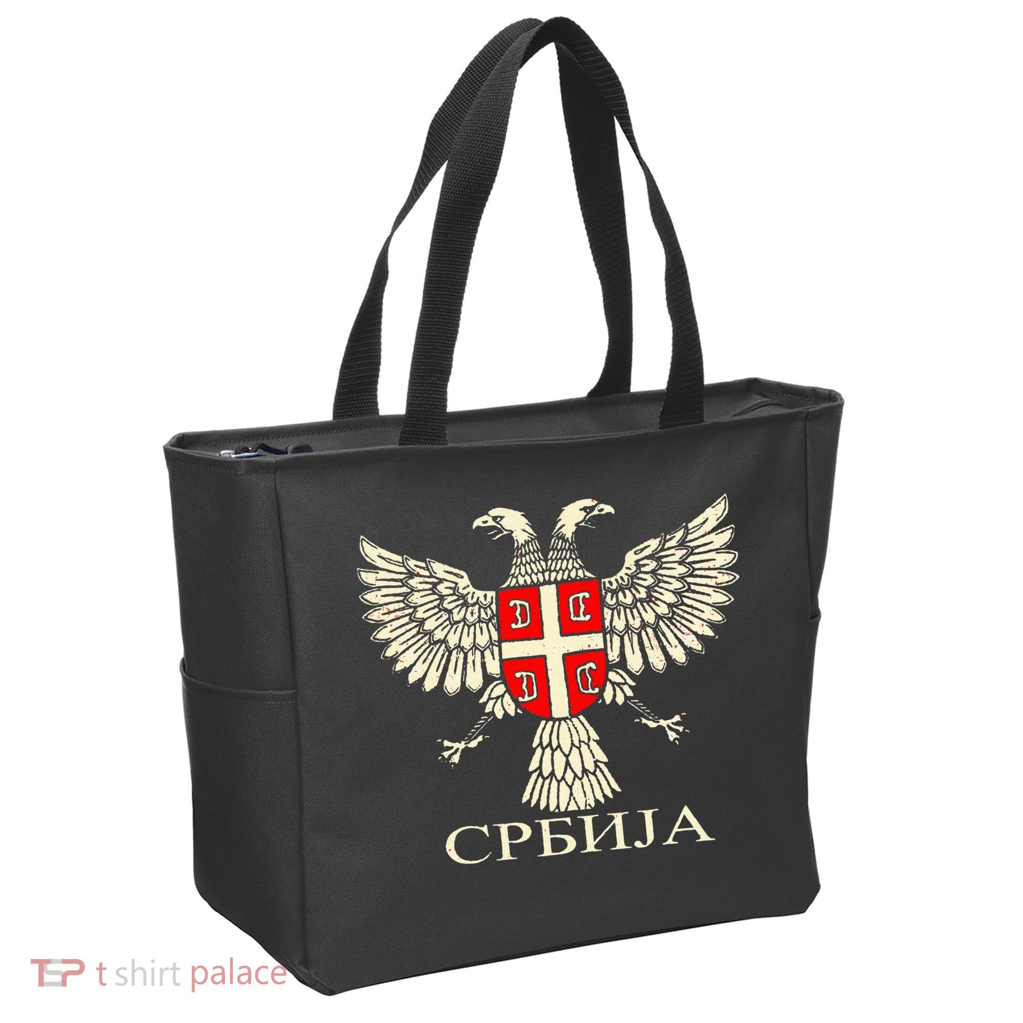Serbia Srbija Serbian Serb Eagle Flag Cccc Cyrillic Tote Bag