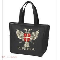 Serbia Srbija Serbian Serb Eagle Flag Cccc Cyrillic Tote Bag thumb 3