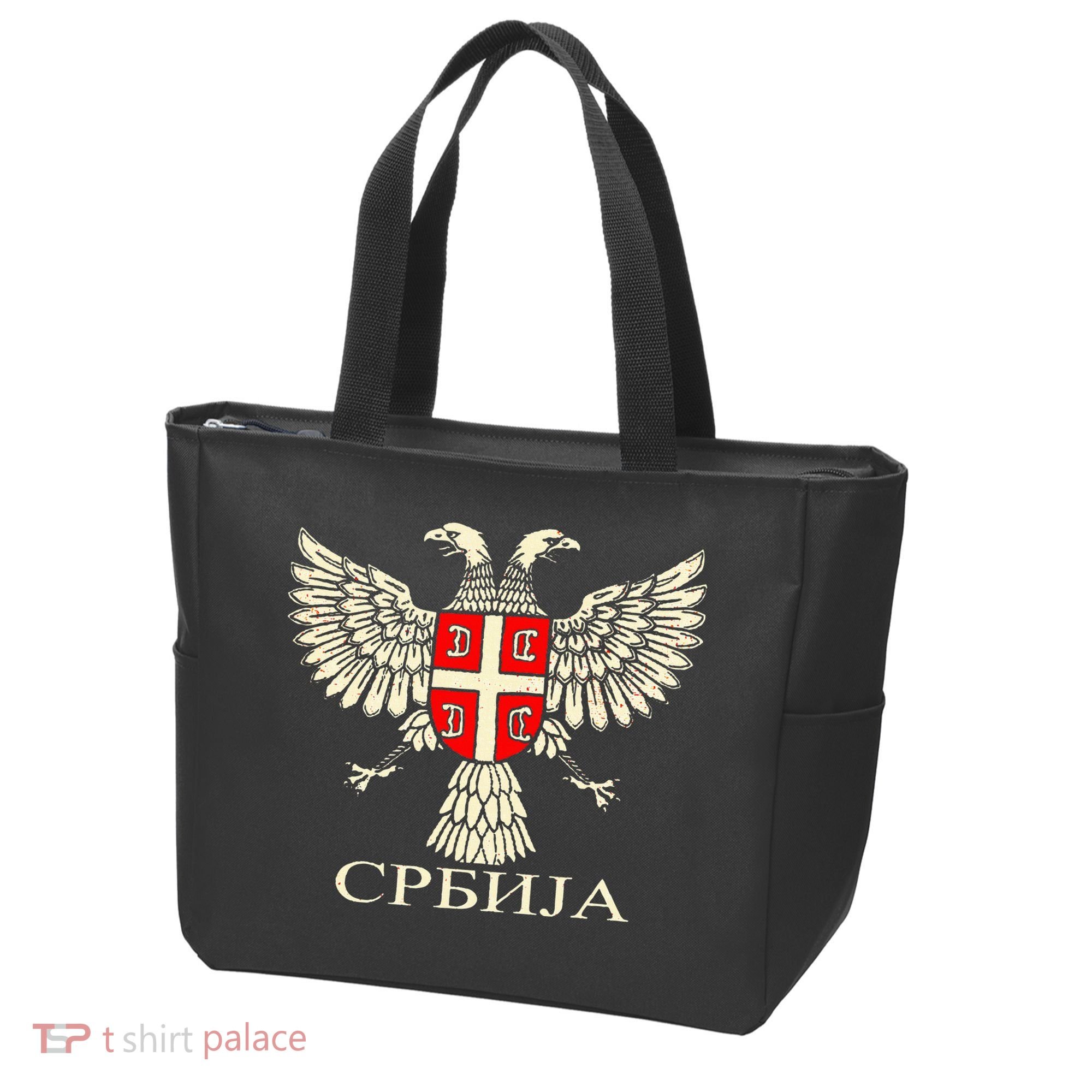 Serbia Srbija Serbian Serb Eagle Flag Cccc Cyrillic Tote Bag