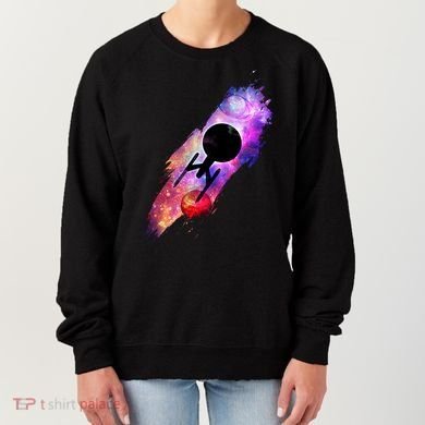 Scifi Space Ship Trekking Through Galaxy Women's Sweatshirt