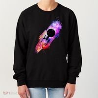 Scifi Space Ship Trekking Through Galaxy Women's Sweatshirt thumb 0