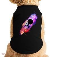 Scifi Space Ship Trekking Through Galaxy Doggie Tank thumb 0