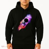 Scifi Space Ship Trekking Through Galaxy Hoodie thumb 2