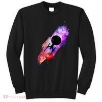 Scifi Space Ship Trekking Through Galaxy Sweatshirt thumb 0