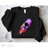 Scifi Space Ship Trekking Through Galaxy Sweatshirt thumb 2