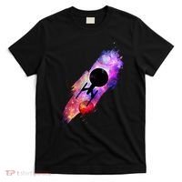 Scifi Space Ship Trekking Through Galaxy T-Shirt thumb 0