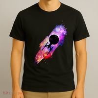 Scifi Space Ship Trekking Through Galaxy T-Shirt thumb 3