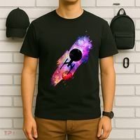 Scifi Space Ship Trekking Through Galaxy T-Shirt thumb 6