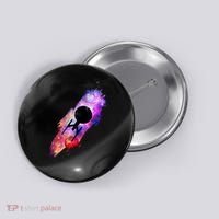 Scifi Space Ship Trekking Through Galaxy Button thumb 0