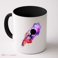 Scifi Space Ship Trekking Through Galaxy Coffee Mug thumb 0