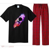 Scifi Space Ship Trekking Through Galaxy Pajama Set thumb 0