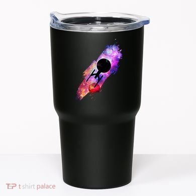 Scifi Space Ship Trekking Through Galaxy Tumbler