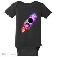Scifi Space Ship Trekking Through Galaxy Baby Bodysuit thumb 0
