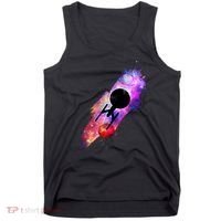 Scifi Space Ship Trekking Through Galaxy Tank Top thumb 0