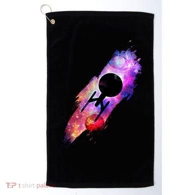 Scifi Space Ship Trekking Through Galaxy Golf Towel
